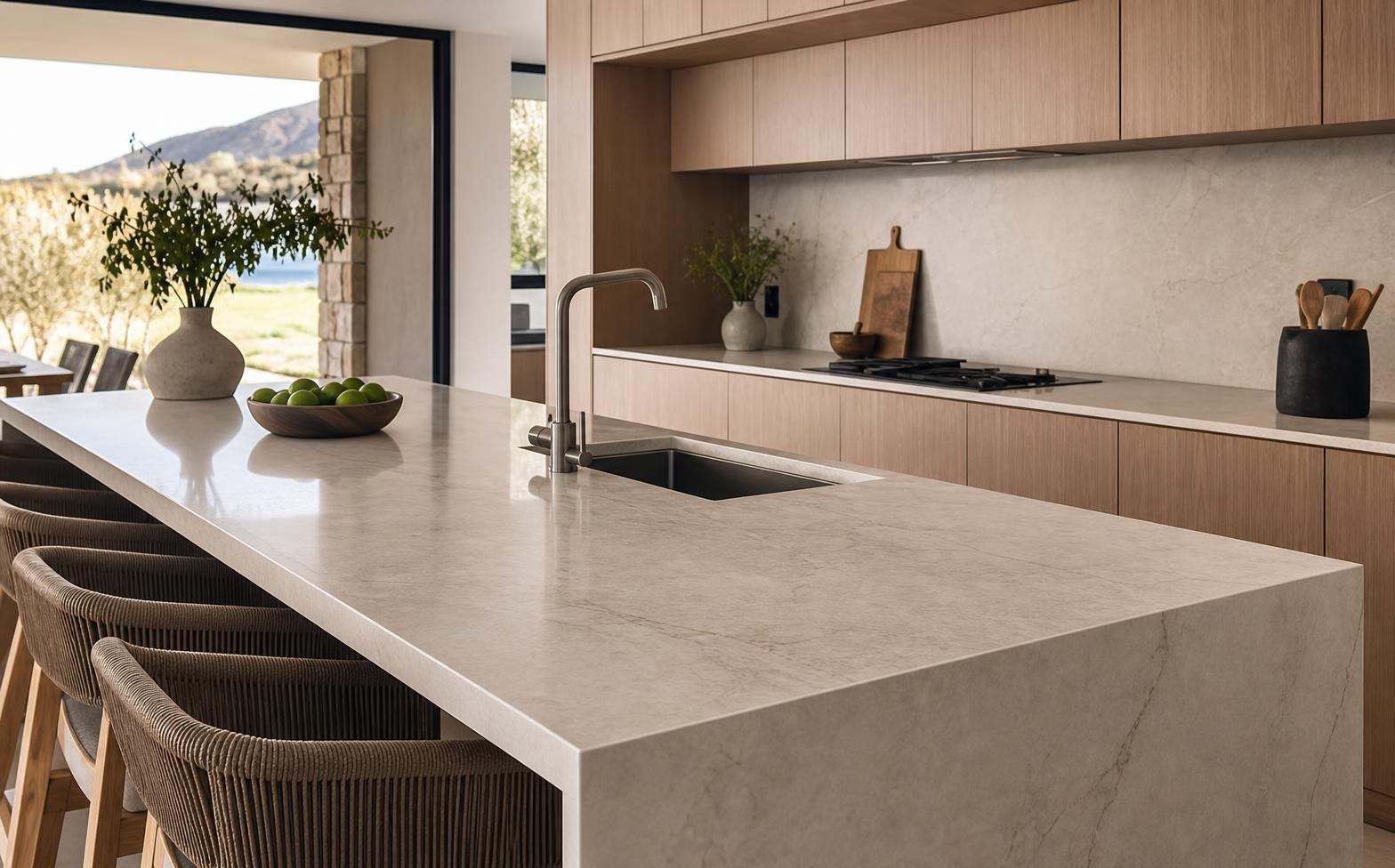 Caesarstone Kitchen Countertops: Slab Choice, Edge Profiles and Installation Guide— Illustrative diagram