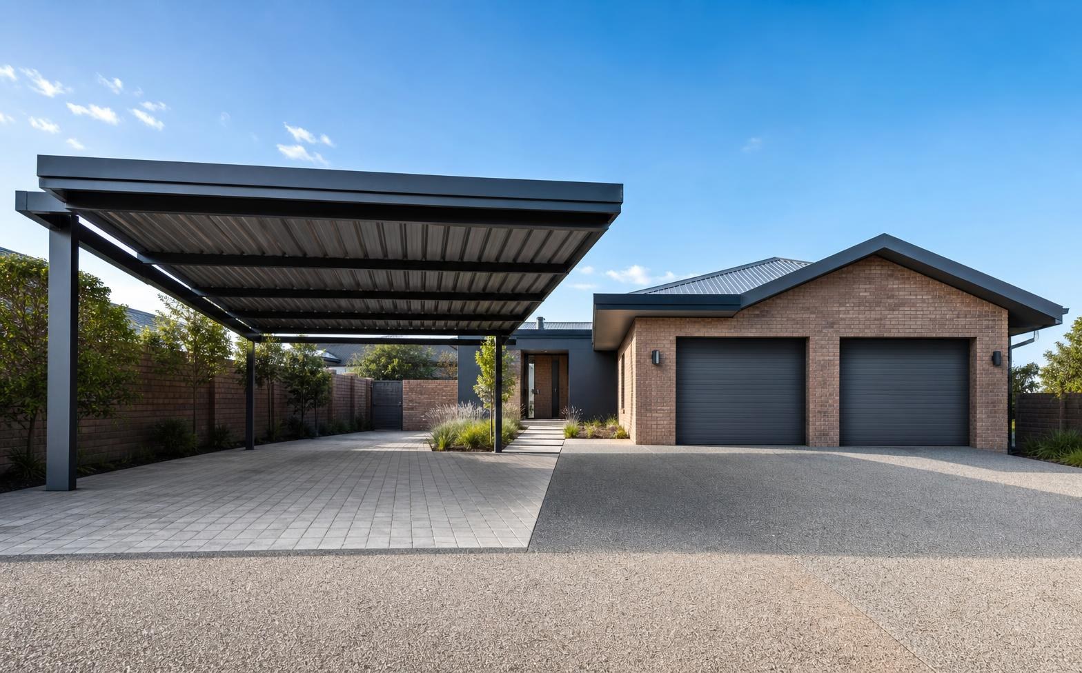 2-Bay Cantilever Carport vs Double Brick Garage: Cost Breakdown Guide