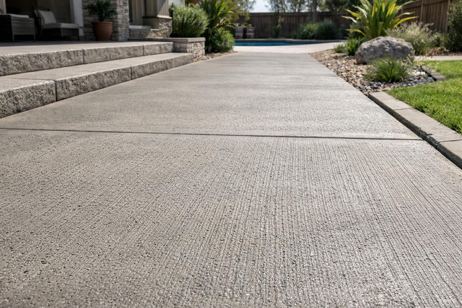 Broom-Finished Exterior Concrete— Illustrative diagram