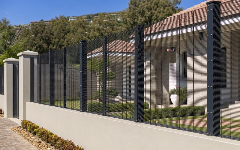 ClearVu High-Security Mesh Fencing— Illustrative diagram