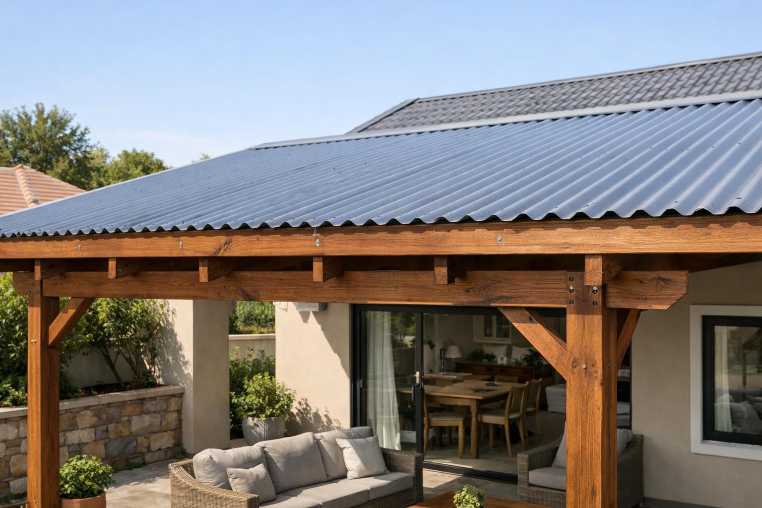 Fixed IBR Roof on Treated Timber Frame— Illustrative diagram