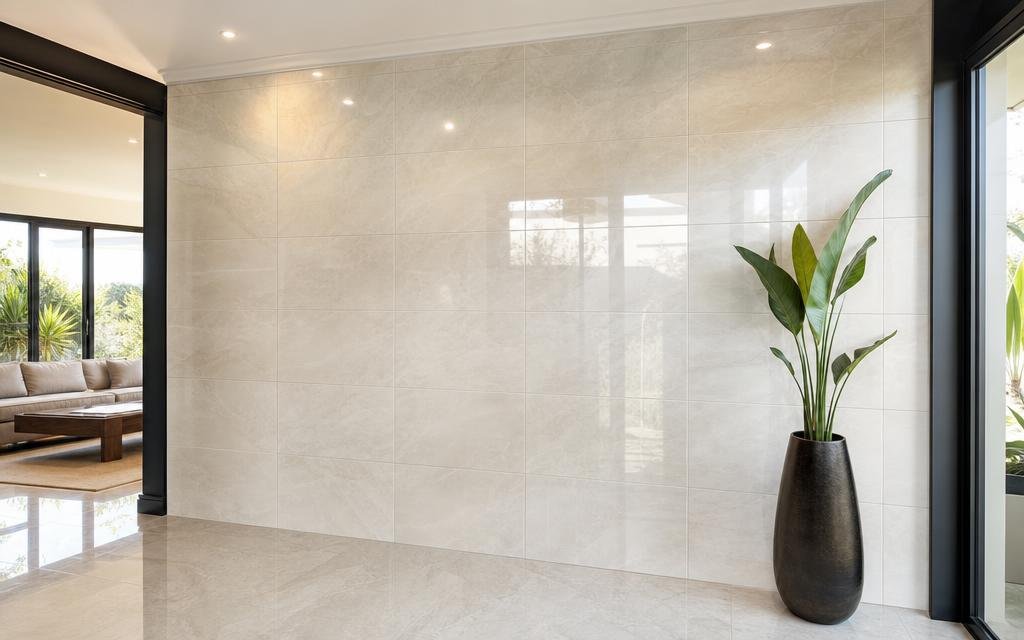 Full Height Commercial Grade Tiling— Illustrative diagram