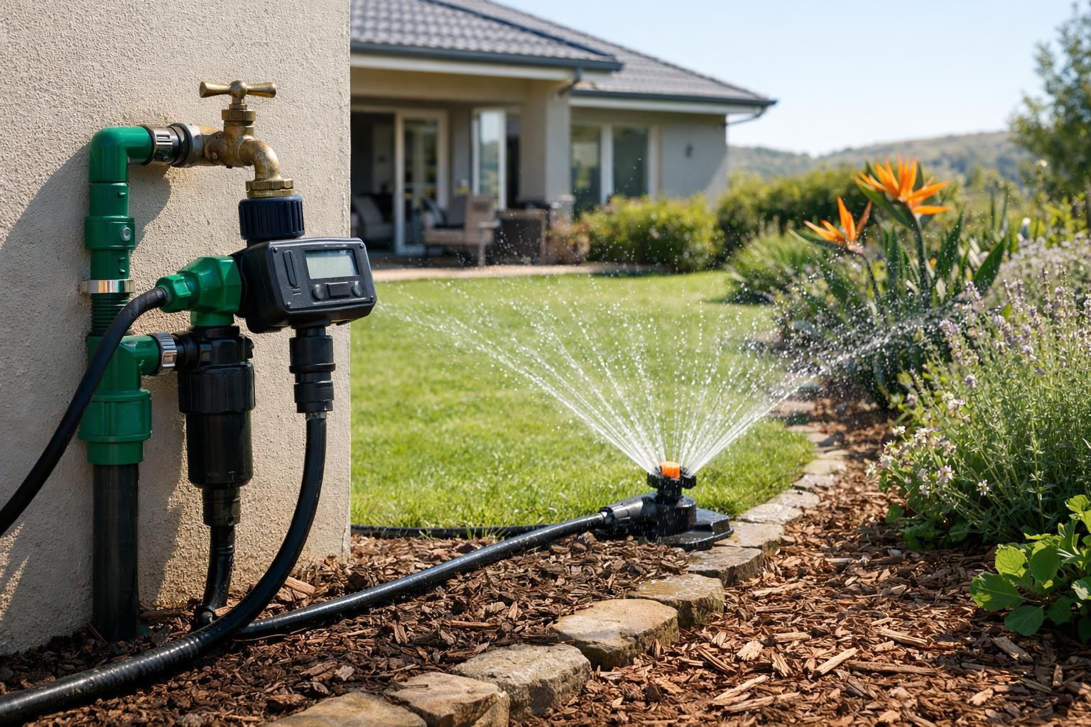 Garden / Irrigation Only— Illustrative diagram