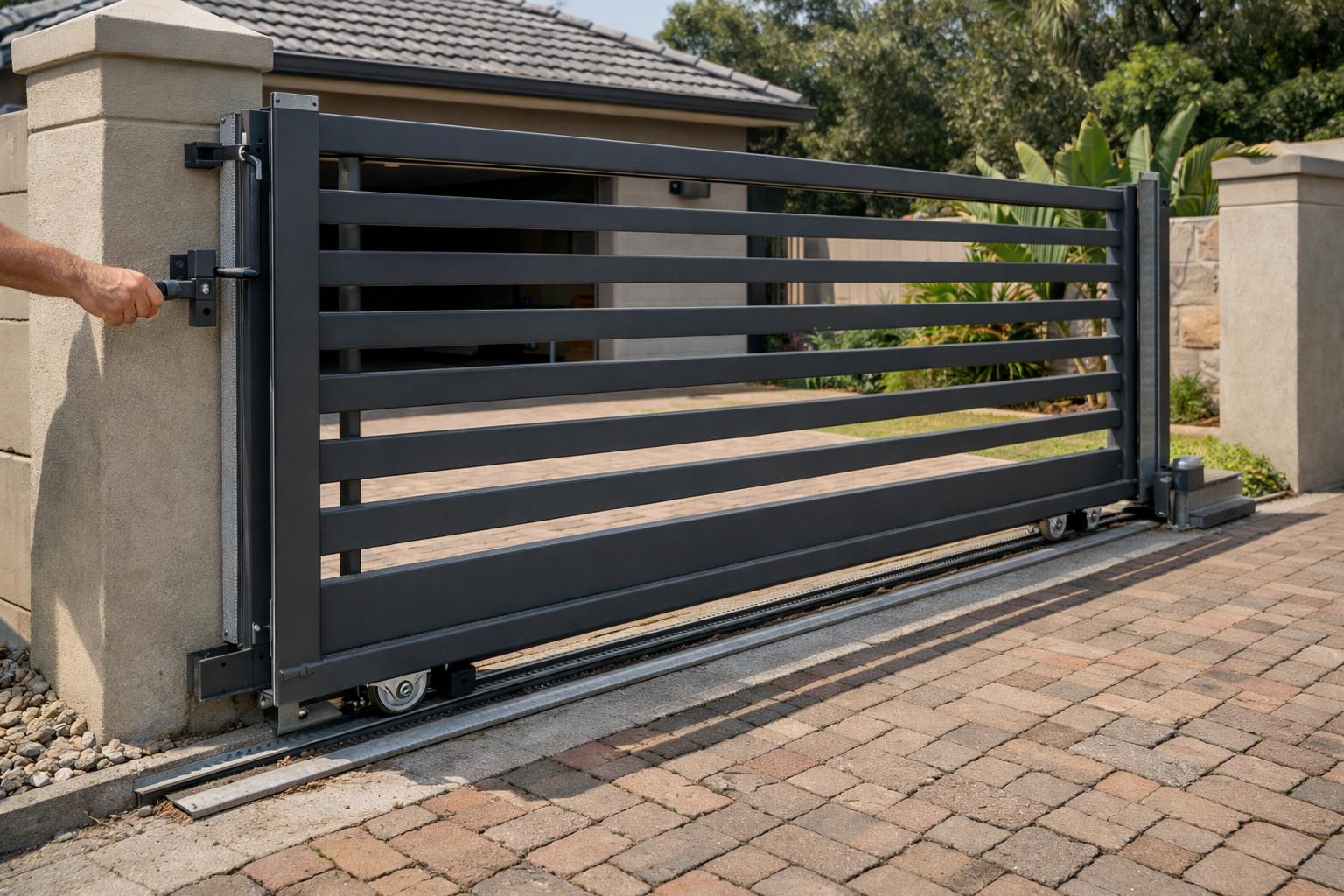 Manual Sliding Gate— Illustrative diagram