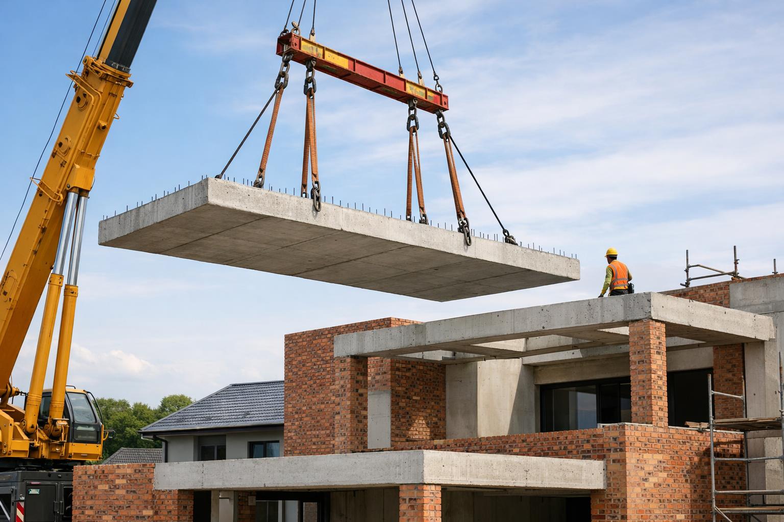 Mobile crane required— Illustrative diagram