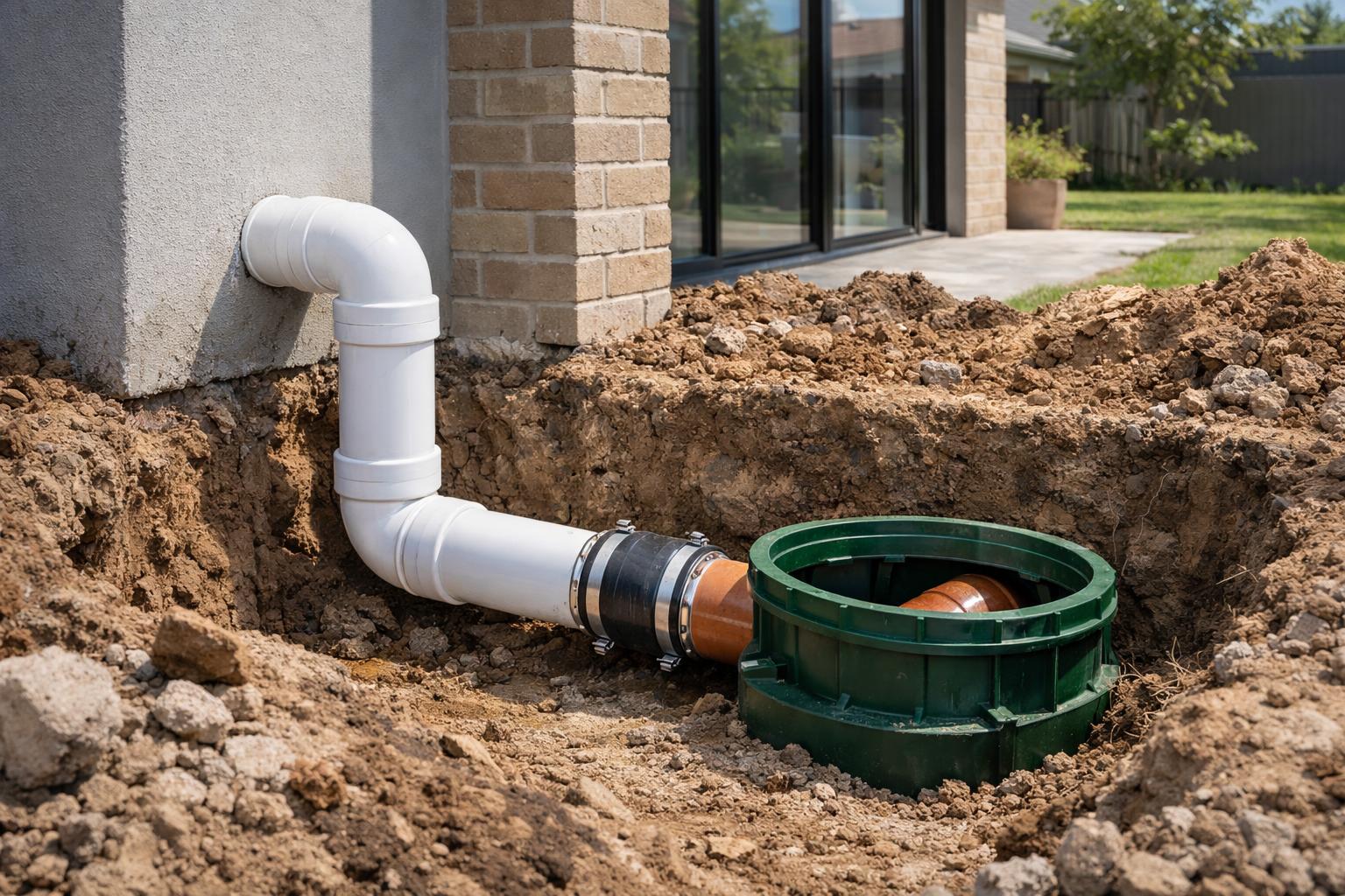 Municipal Sewer Connection— Illustrative diagram