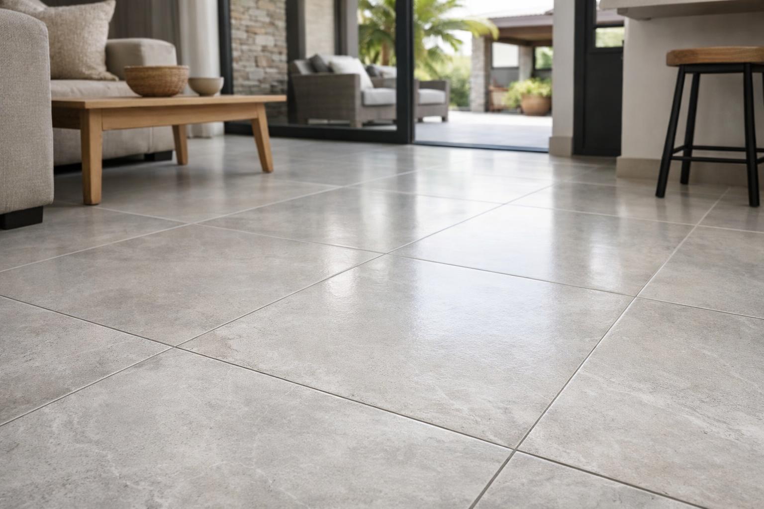Porcelain Floor Tiling— Illustrative diagram