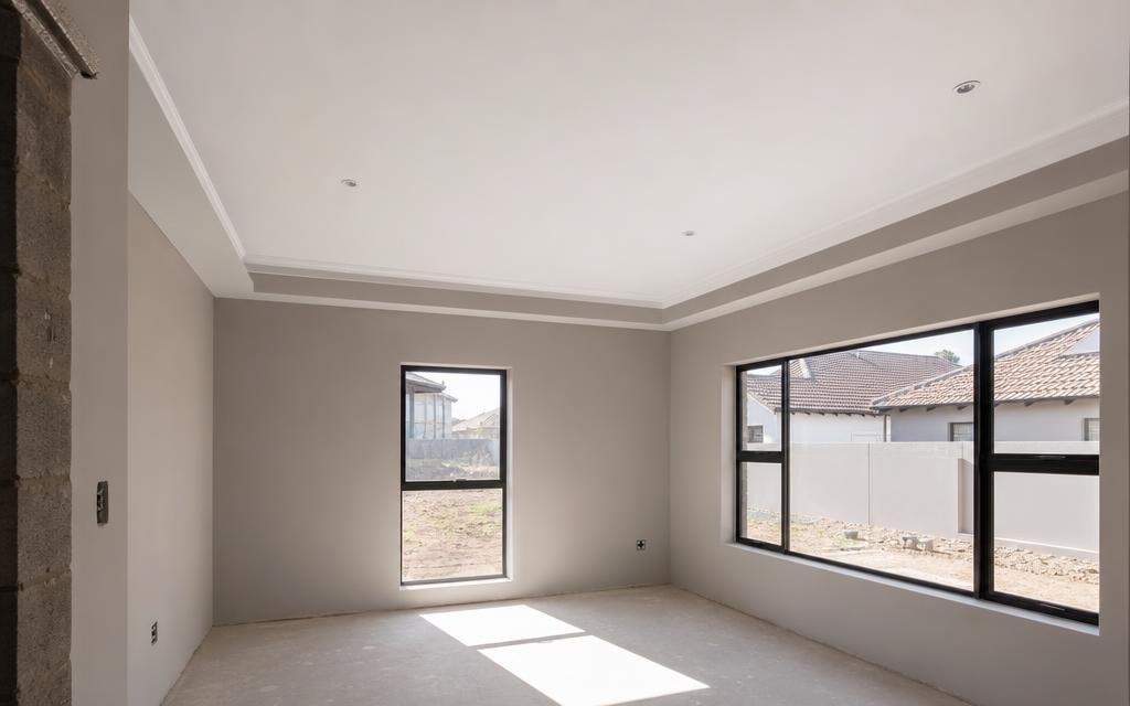 Standard Flat Gypsum Soffit— Illustrative diagram