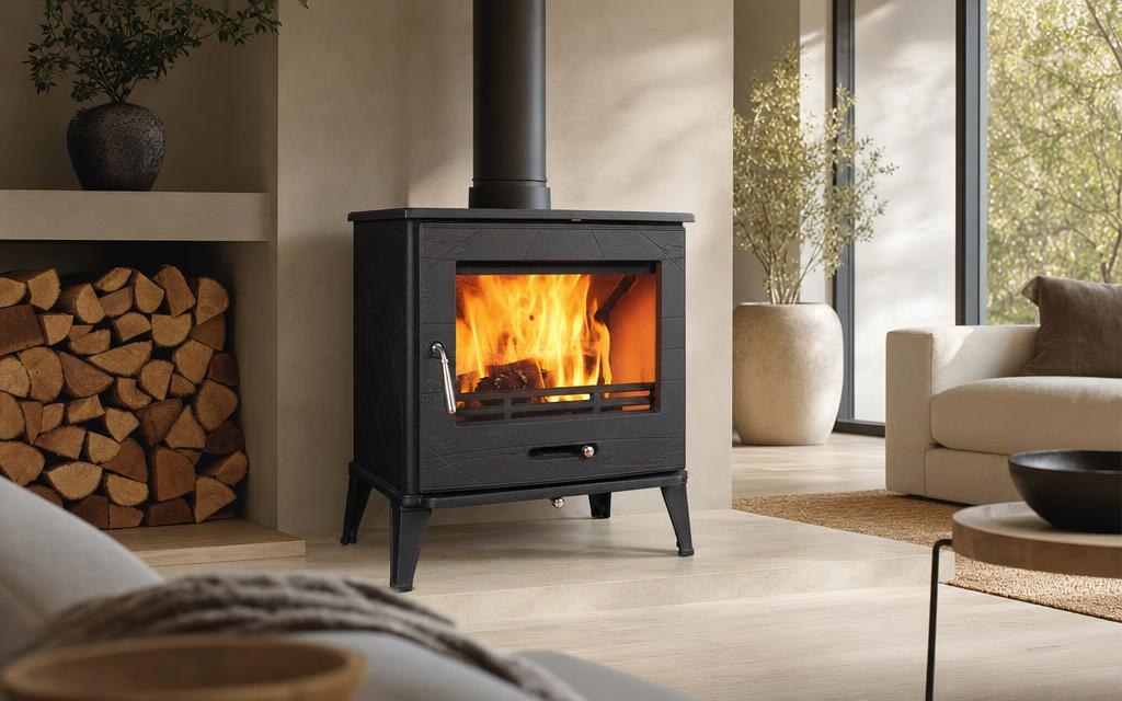The Global Freestanding Fireplace— Illustrative diagram