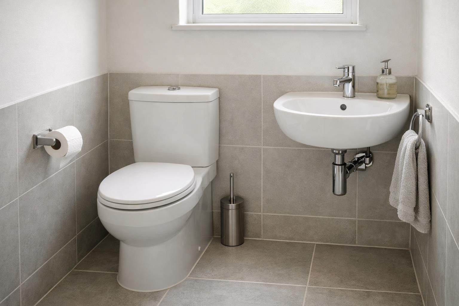 Toilet & Basin Only— Illustrative diagram