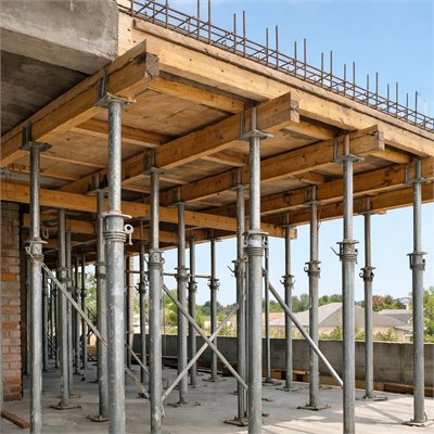 Suspended slab formwork and propping