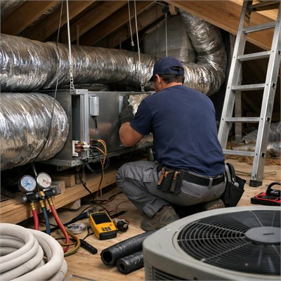 HVAC / Air-conditioning installation technician