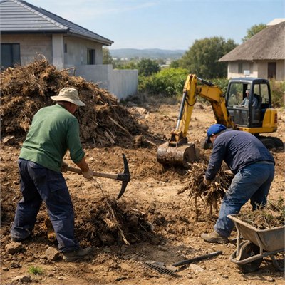 General labour - site clearance, grubbing & vegetation removal