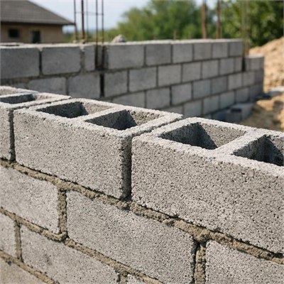 190mm Hollow Concrete Blocks (Supply only, per m2)