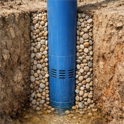 Borehole casing and gravel-pack allowance