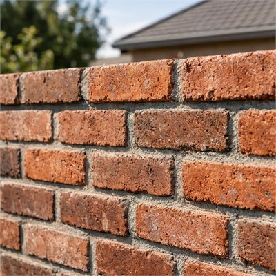 Boundary wall bricks + mortar (Supply only)
