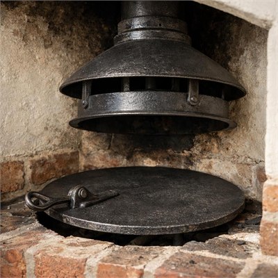 Cast iron damper plate & register/cowl
