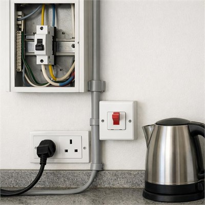 Dedicated appliance circuit — cable, breaker, isolation/conduit and ordinary connection sundries