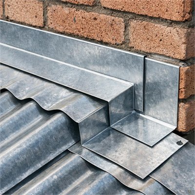 Galvanised sheet metal flashing/counter-flashing 0.6mm