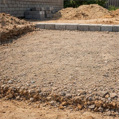 G7 sub-base gravel, compacted fill material
