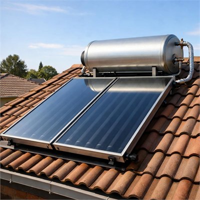 Solar Thermal Water Heating Collector & Tank