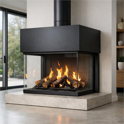 Jetmaster Premium 3-Sided Architectural Unit & Flue Kit