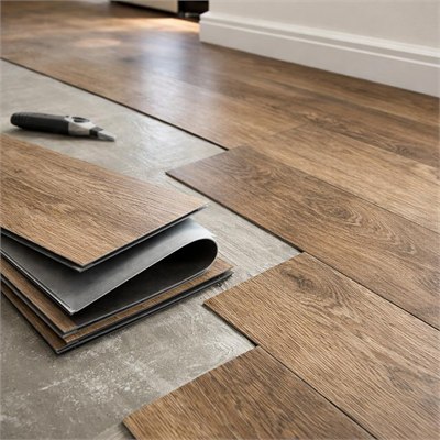 Dry-back luxury vinyl planks (supply only)