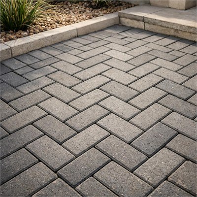 50mm concrete bevel paving bricks (per m2)