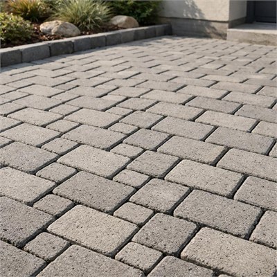 60mm interlocking concrete pavers (per m2)