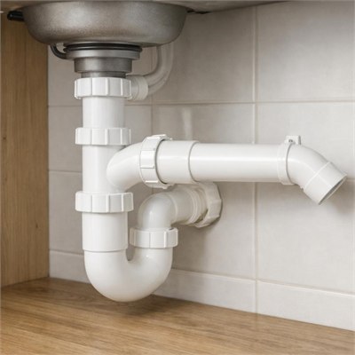 40mm PVC Waste Pipe incl. standard fittings allowance (Supply, per linear metre)