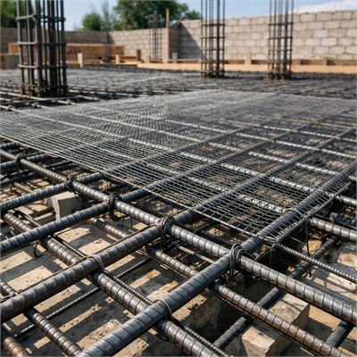 High-tensile mesh and rebar reinforcement allowance (priced per kg)