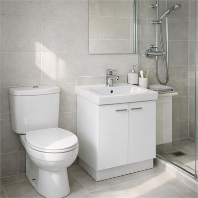 Standard mid-tier sanitaryware and tapware pack