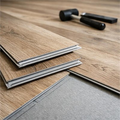 SPC rigid-core click vinyl planks (supply only)