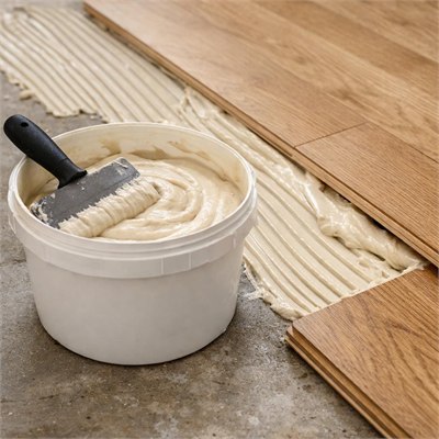 Elastic polyurethane engineered-timber adhesive, 15kg tub