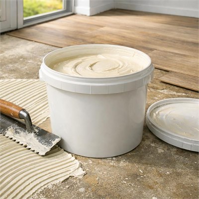 Acrylic dry-back vinyl adhesive, 15kg tub