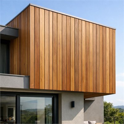 Feature architectural timber cladding panels